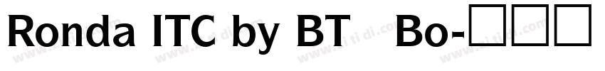 Ronda ITC by BT   Bo字体转换